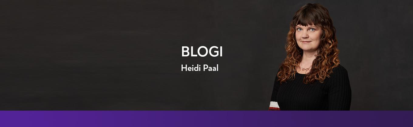 Heidi Paal blogi