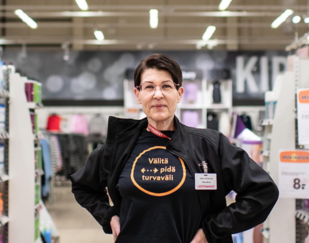 Tiina Riihimäki Citymarketissa