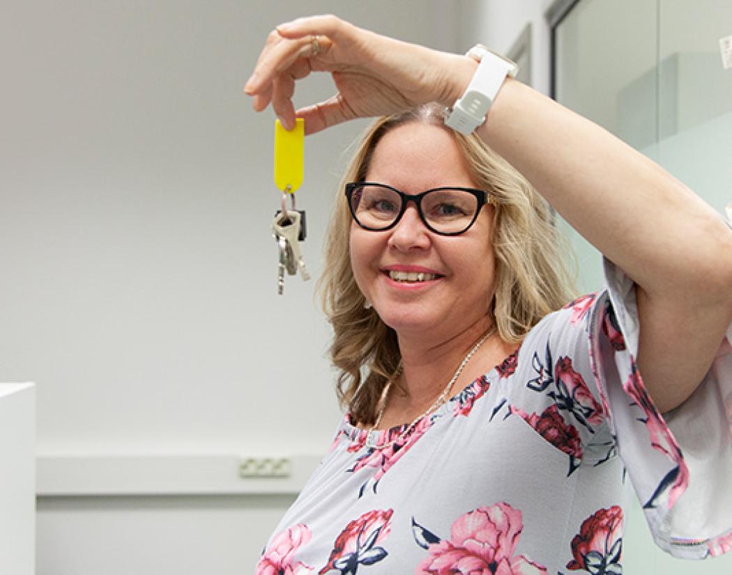 Birgitta Vesala, kiinteistöassistentti