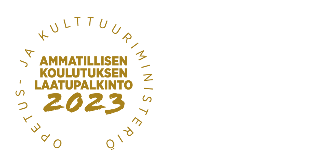 Opetus- ja kulttuuriministeriö vuoden 2023 ammatillisen koulutuksen laatupalkinto.