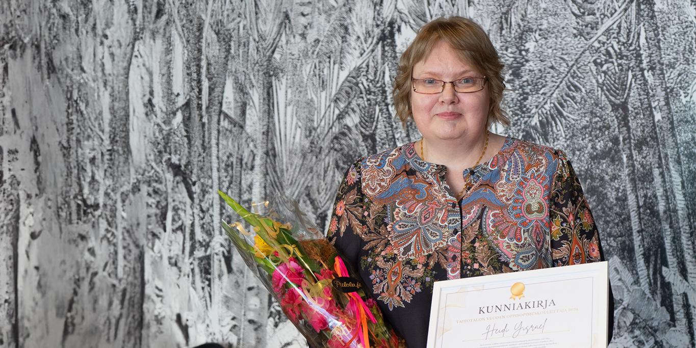 Vuoden oppisopimuskouluttaja 2024 Heidi Yisrael