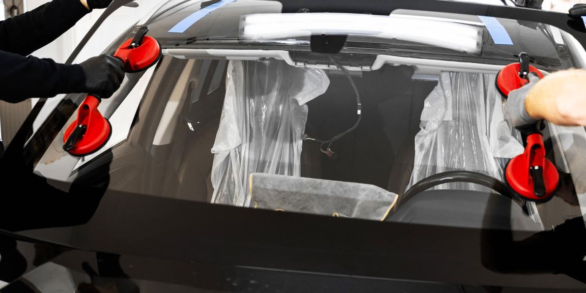 Liimalasin vaihtoa autoon