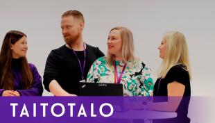 Videon kansi Tule Taitotaloon tekemään merkityksellistä työtä - työmme on yhteiskunnallisesti vaikuttavaa
