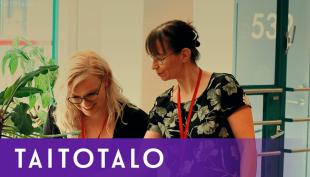 Videon kansi Tule Taitotaloon tekemään merkityksellistä työtä - meillä katsotaan tulevaan
